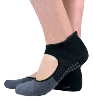 2 Pairs Ladies Non Slip Grip Low Cut Invisible Pilates Yoga Socks