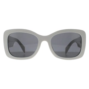 Prada Oval Womens Talc Dark Grey PRA08S