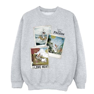Disney Jongens Frozen Olaf Polaroid Sweatshirt (Sportgrijs)
