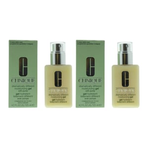 Clinique Dramatically Different Moisturising Gel With Pump 125ml Comb Oily X 2
