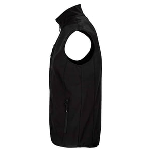 SOLS Heren Falcon Softshell gerecyclede bodywarmer (Zwart)