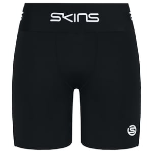Skins Series-1 Stretch Waist Black Mens Training Half Tights Shorts SO00100029001