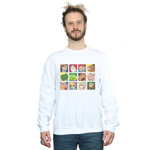 Disney Heren Toy Story Character Squares Sweatshirt (Wit)
