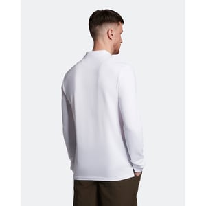 Lyle & Scott Poloshirt met lange mouwen in Wit