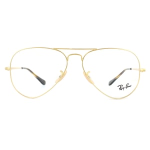 Ray-Ban Aviator Gold Unisex Women Glasses Frames