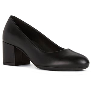 Geox D ELEANA A Leather Bovine Full Grain Women's Black Heels