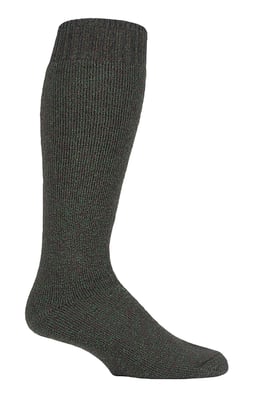 COUNTRY PURSUIT - Mens Green Long Wellington Boot Socks 6-11 UK
