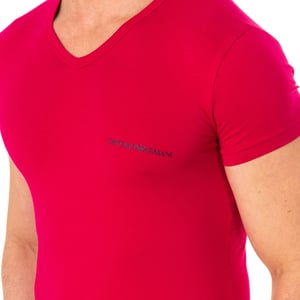 Heren-T-shirt met korte mouwen en V-hals 110810-8P717