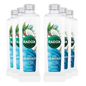 Radox Mineral Therapy Bath Soak Feel Heavenly with Minerals & Herbs 500ml, 6 Pk