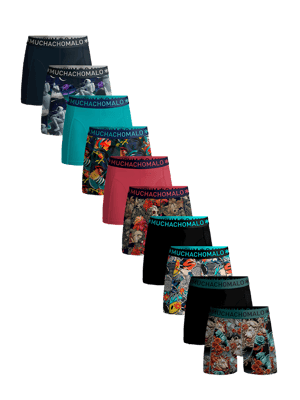 Muchachomalo Heren 10-pack boxershorts print/effen