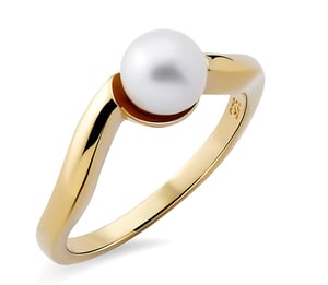 Orphelia Dames 925 Sterling Zilveren Ring - Goud ZR-7507/G