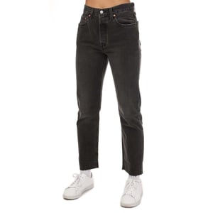 Women's Levis 501 Crop Get Off My Cloud Jeans in Black