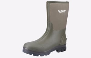 Cotswold Kensington Leren Groene Regenlaarzen