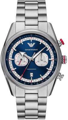 Emporio Armani Racer Heren Zilveren Horloge AR11676