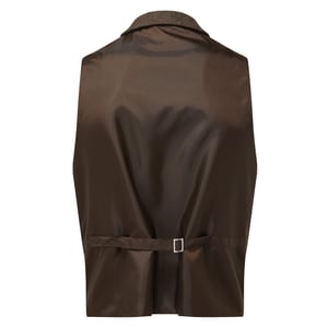 Premier Mens Herringbone Waistcoat (Brown Check)