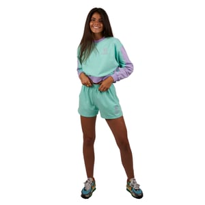 Be Happy RSC-S2102 women's short long-sleeved round neck sweatshirt