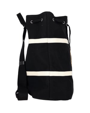 Saint Laurent Rive Gauche Backpack in Black Canvas