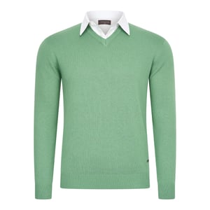 Cappuccino Italia Tröja Mock Pullover Grön