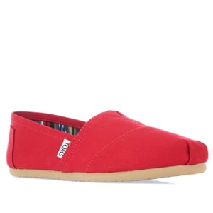 Toms Classics Canvas Pumps i rött för kvinnor