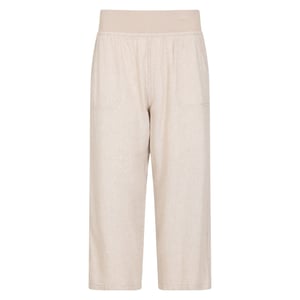 Mountain Warehouse Dames/Dames Skye Linnen Mix Capri (Beige)