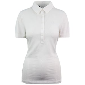 Under Armour HeatGear Zinger Golf Fitted Polo Shirt Dames Crème Top 1272340 103