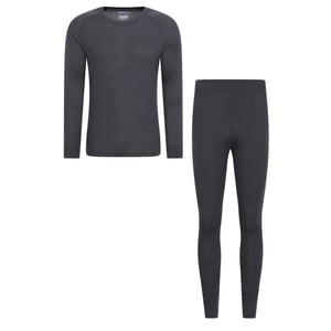 Mountain Warehouse Heren Talus Thermische Base Layer Set (Houtskool)
