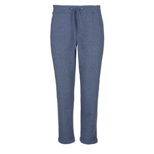 Indigo Melange Cropped Sweatpants