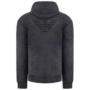 Emporio Armani Mens Dark Grey Hoodie