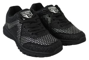 Plein Sport Women's Black Polyester Runner Jasmines Sneakers Shoes