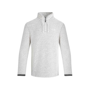 Weird Fish Mens Cruiser Macaroni Quarter Zip Pullover (Ecru)