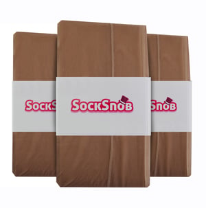 Sock Snob - Womens Vintage Seamed Tights | 3 Pair Multipack | 40 Denier Knee High Ultra Sheen Tights with Line Up the Back - Nude / Nude