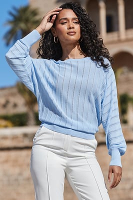 Cornflower Blue Batwing Jumper