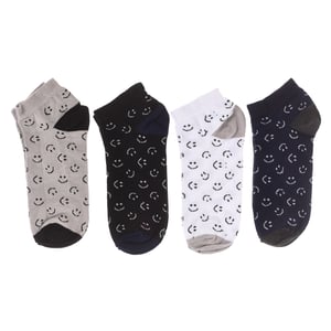 Pack of 4 men's ankle socks, men's short socks