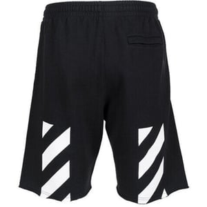 Off-White Diag Helvetica Sweatshort Black