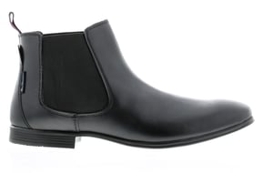Ben Sherman lombard leather Mens Desert Boots black