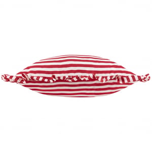 Wylder Nature Millie Ruffle Striped Outdoor Filled Cushion