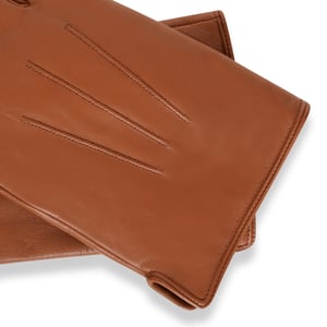 Barneys Originals Tan Classic Leather Glove