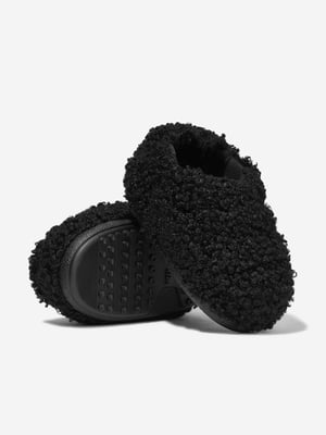 Moon Boot Kids Fusk Lockiga Tofflor i Svart