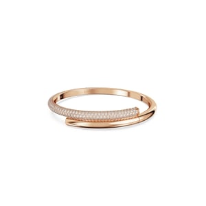 Swarovski 'Dextera' Dames Gouden Geplateerde Metalen Armband - Roze 5692267
