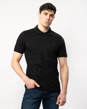 BOSS Orange Passenger Mens Stretch-Cotton Slim-Fit Polo Shirt with Logo Patch NOS