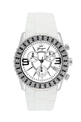 Yonger and Bresson White Band with White Dial Watch