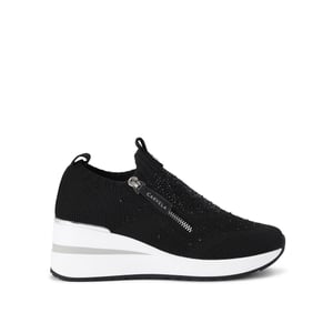 Carvela  High Rise Zip Knit Sneakers