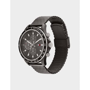 Accessories Tommy Hilfiger Miles Chronograph Mesh Bracelet Watch in Black