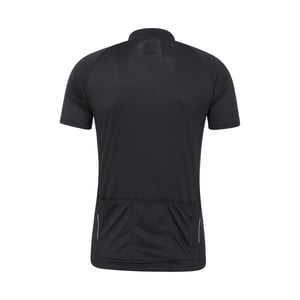 Mountain Warehouse Mens Roubaix Full Zip Cykeltopp (Jet Black)