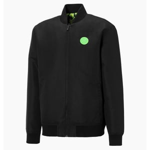 Puma x Santa Cruz Black Green Varsity Bomberjacka för herrar 532239 01
