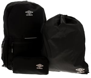 Umbro School Backpack Gym Bag Pencil Case Axis Back To School Set black