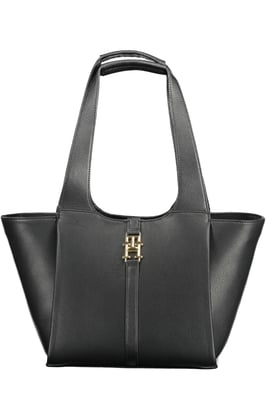 Tommy Hilfiger Dames Zwarte Polyurethaan Handtas