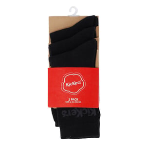Kickers 3 PK Svarta Strumpor