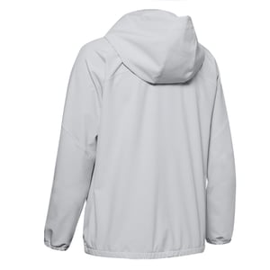 Under Armour Womens Woven Branded Full Zip Hoodie Grijs 1351794 014