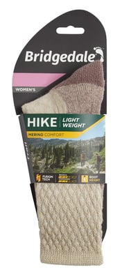 Bridgedale - Womens Hiking Lightweight Merino Socks - Sand